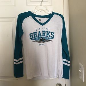 Sharks v-neck shirt